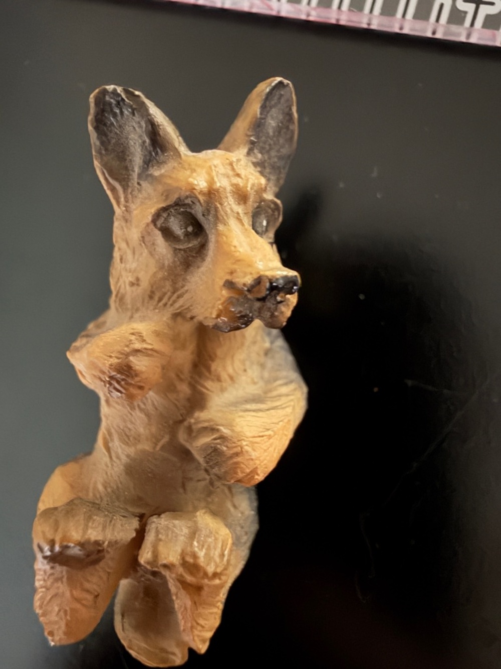 Vintage German Shepherd Dog Figuring About 2" Puppy